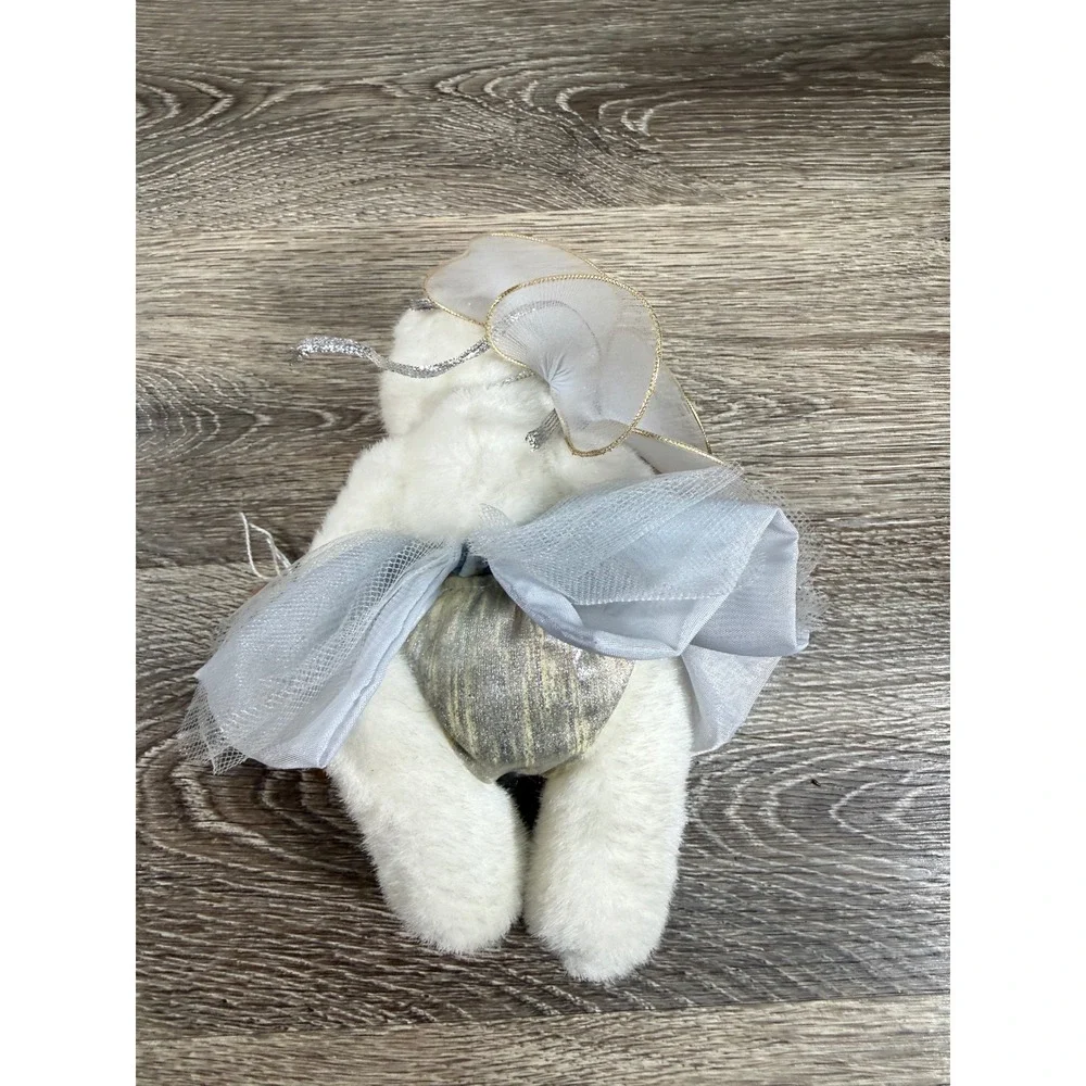 Raikes Bears Winter Flower Fairy Wooden Face Plush Robert Raikes Applause 8 Inch
